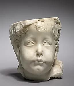 Head of a Putto by Desiderio da Settignano (Italian, 1429/32–1464)