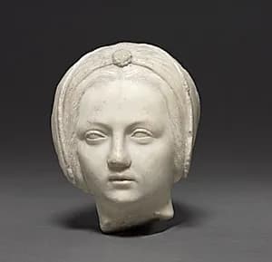 Head of a Woman by Michel Colombe (French, c. 1430–c. 1513)