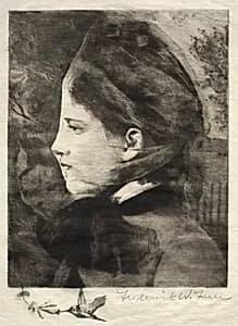 Head of a Woman by Frederick Warren Freer (American, 1849–1908)