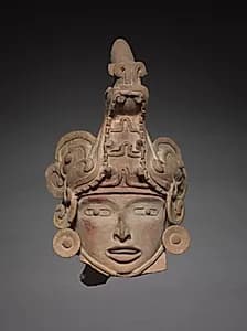 Head with Animal Helmet by Unknown Artist