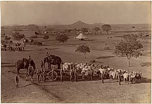 Heavy Field Battery, Jhansi by Raja Deen Dayal (Indian, 1844–1905)