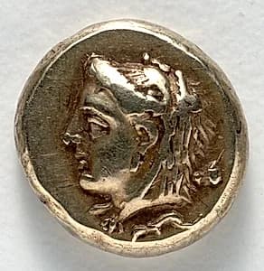 Hecte: Head of Omphale (obverse) by Unknown Artist