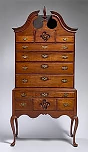 High Chest of Drawers by Unknown Artist
