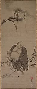 Hotei by Kichizan Minchō (Japanese, 1352–1431)
