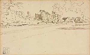 House in Hammersmith by Charles Samuel Keene (British, 1823–1891)