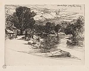 House of the Smyth by Francis Seymour Haden (British, 1818–1910)