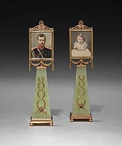 Imperial Framed Miniatures by Johannes Zehngraf (Russian, 1857–1908)