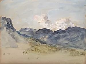 In the Alps by Hercules Brabazon Brabazon (British, 1821–1906)