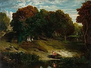 In the Forest by Célestin François Nanteuil (French, 1813–1873)