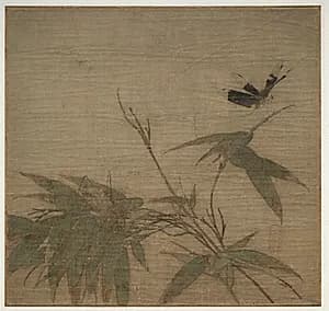 Insects and Bamboo by Unknown Artist