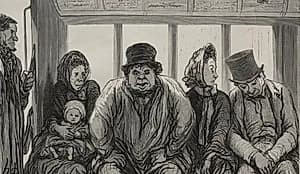 Interior of an Omnibus by Honoré Daumier (French, 1808–1879)
