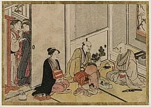 Interior Scene by Katsukawa Shunshō (Japanese, 1726–1792)