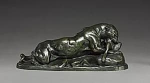 Jaguar by Antoine-Louis Barye (French, 1796–1875)