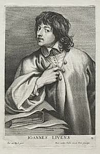 Jan Lievens by Lucas Emil Vorsterman (Flemish, 1595–1675)