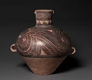 Jar with Curvilinear Designs by Unknown Artist
