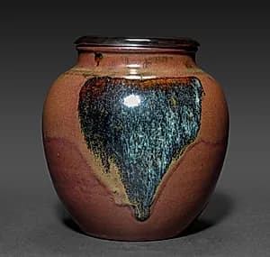 Jar with Wooden Cover by Unknown Artist