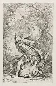 Jason and the Dragon by Salvator Rosa (Italian, 1615–1673)