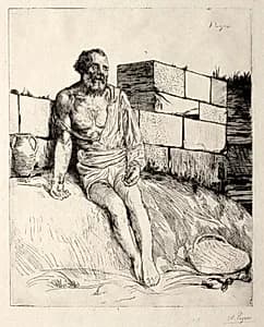 Job (First Plate) by Alphonse Legros (French, 1837–1911)