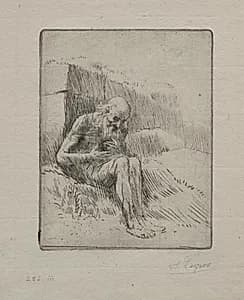 Job (Second Plate) by Alphonse Legros (French, 1837–1911)