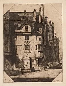 John Knox's House by David Young Cameron (British, 1865–1945)