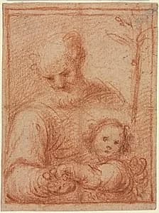 Joseph and Child (recto) by Unknown Artist