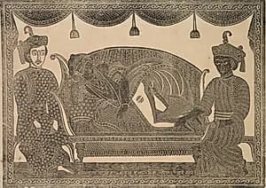 Kalighat Painting by Shri Gobinda Chandra Roy (Indian, active late 1800s)
