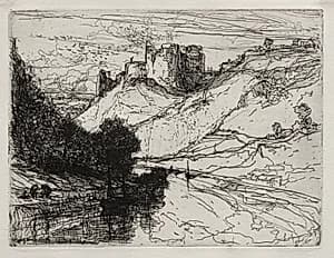 Kilgaren Castle by Francis Seymour Haden (British, 1818–1910)