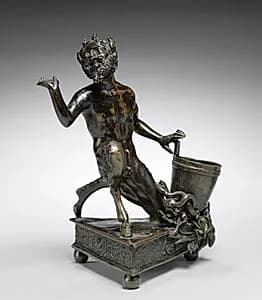Kneeling Satyr by Severo da Ravenna (Italian, c.1496-c.1543)