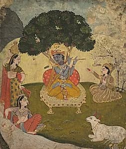 Krishna and Gopis by Unknown Artist