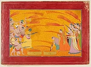 Krishna Celebrates Holi