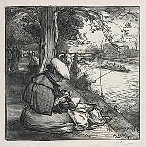 L'île de Grenelle by Auguste Louis Lepère (French, 1849–1918)