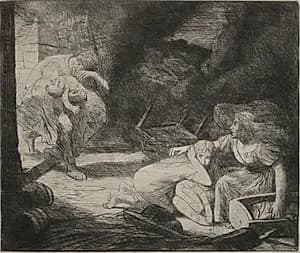 L'Incendie by Alphonse Legros (French, 1837–1911)