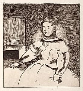 L'infante Marguerite by Edouard Manet (French, 1832–1883)