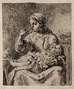 La Bouillée by Jean-François Millet (French, 1814–1875)
