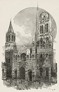 La Cathedrale de Rouen by Auguste Louis Lepère (French, 1849–1918)