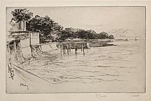 La grève désertée by Gustave Leheutre (French, 1861–1932)