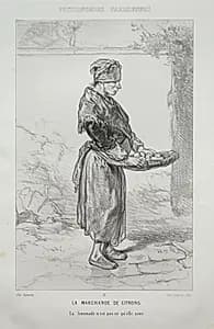 La Marchande de Citrons by Paul Gavarni (French, 1804–1866)