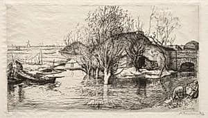 La Masure Inondée by Auguste Louis Lepère (French, 1849–1918)