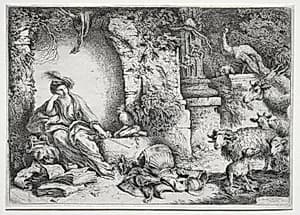 La Mèlancolie  by Giovanni Benedetto Castiglione (Italian, 1609–1664)