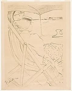 La Passagère du 54 by Henri de Toulouse-Lautrec (French, 1864–1901)