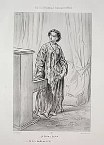 La Prima Dona by Paul Gavarni (French, 1804–1866)