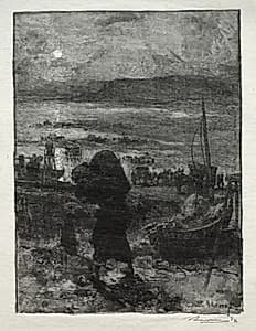 La Récolte du Sable by Auguste Louis Lepère (French, 1849–1918)