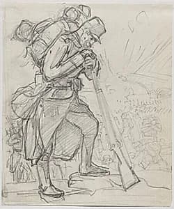 La Retraite après Charleroi... by Auguste Louis Lepère (French, 1849–1918)