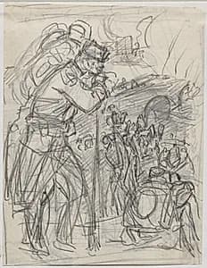 La Retraite après Charleroi... by Auguste Louis Lepère (French, 1849–1918)