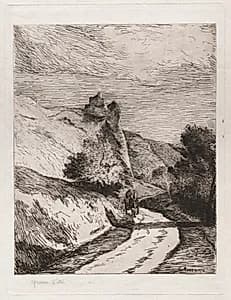 La Roche-Guyon by Camille Pissarro (French, 1830–1903)