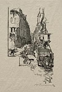 La Rue Victor Cousin by Auguste Louis Lepère (French, 1849–1918)