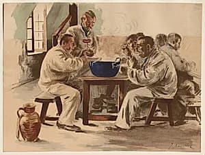 La Soupe à la Chambrée by Jacques Baseilhac (French, 1874–1903)