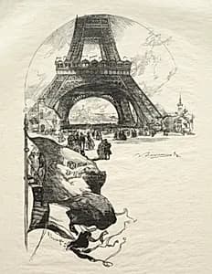 La Tour Eiffel by Auguste Louis Lepère (French, 1849–1918)