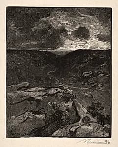La vallèe de Franchard by Auguste Louis Lepère (French, 1849–1918)