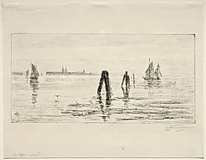 Lagoon, Morning by Charles Nicolas Storm van 's-Gravesande (Dutch, 1841–1924)